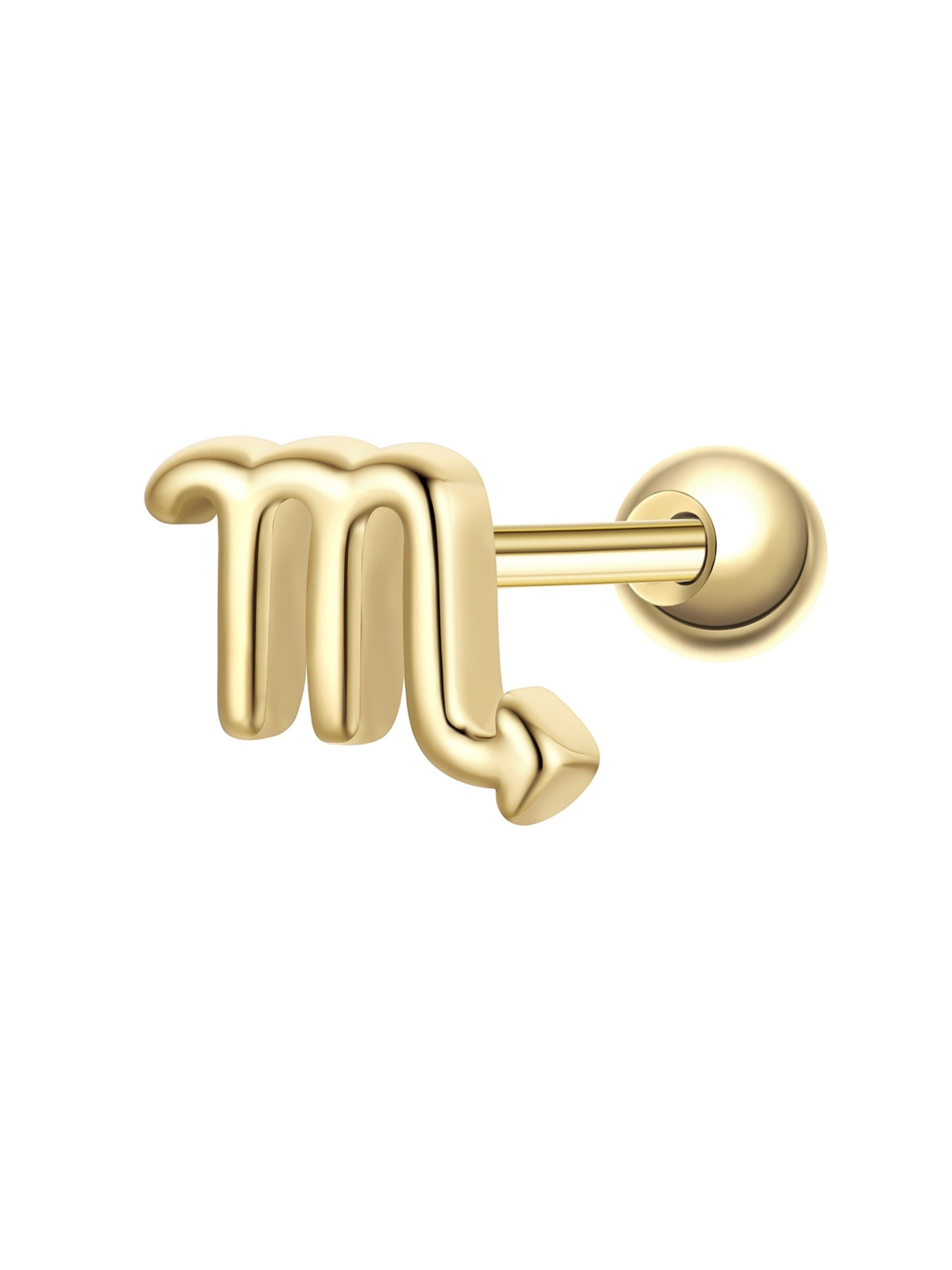 Glanzstücke München Boucles d'oreilles en jaune d'or, Vue avec produit