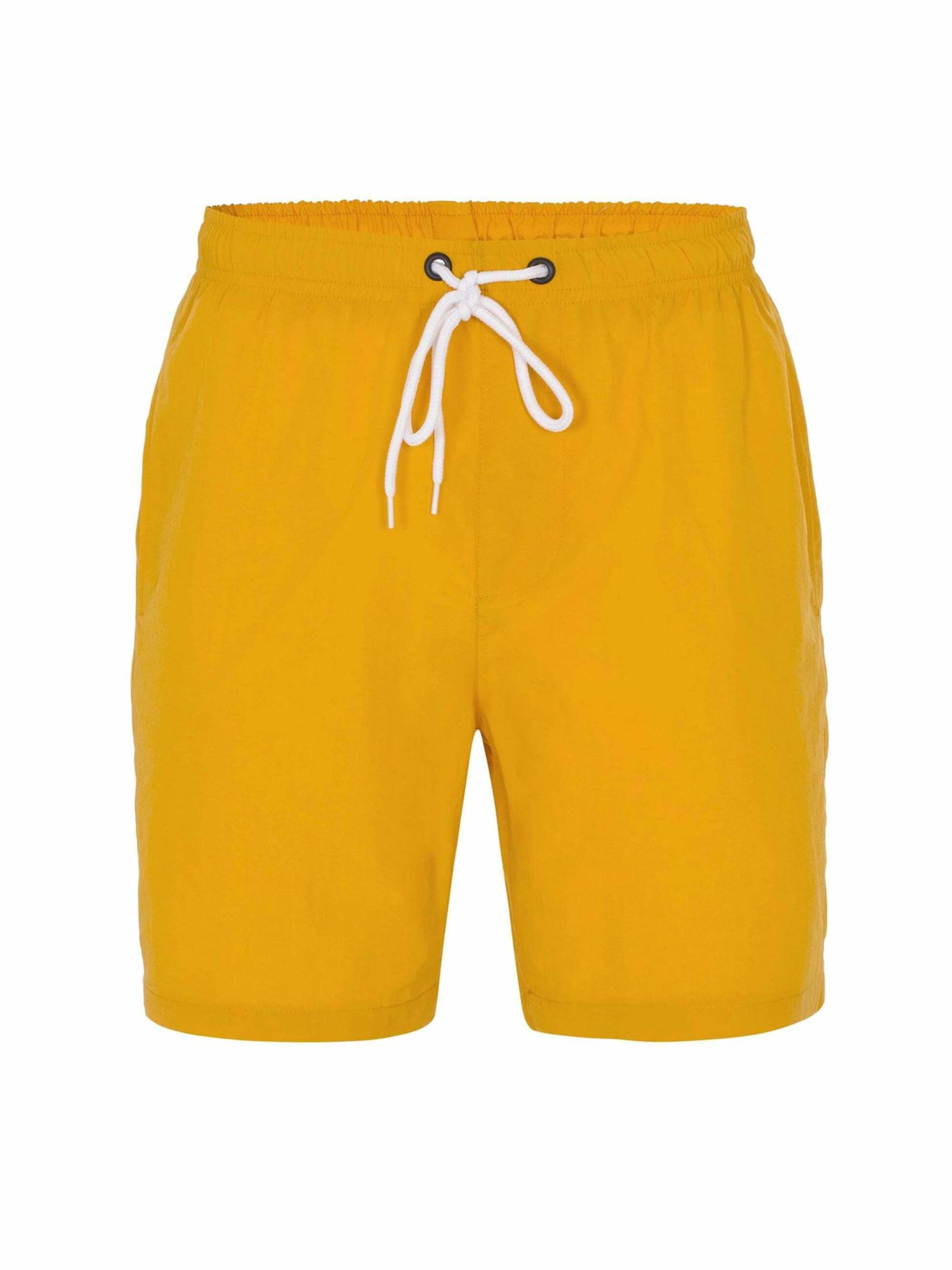 Daniel Hills Ujumispüksid, värv kollane: eest vaates
