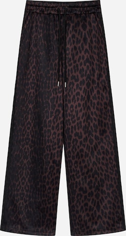 OH APRIL Широкий Штаны 'Kael' в Коричневый: спереди