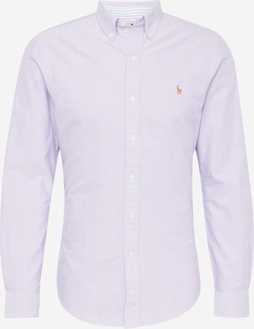 Polo Ralph Lauren Slim fit Overhemd in Lila: voorkant