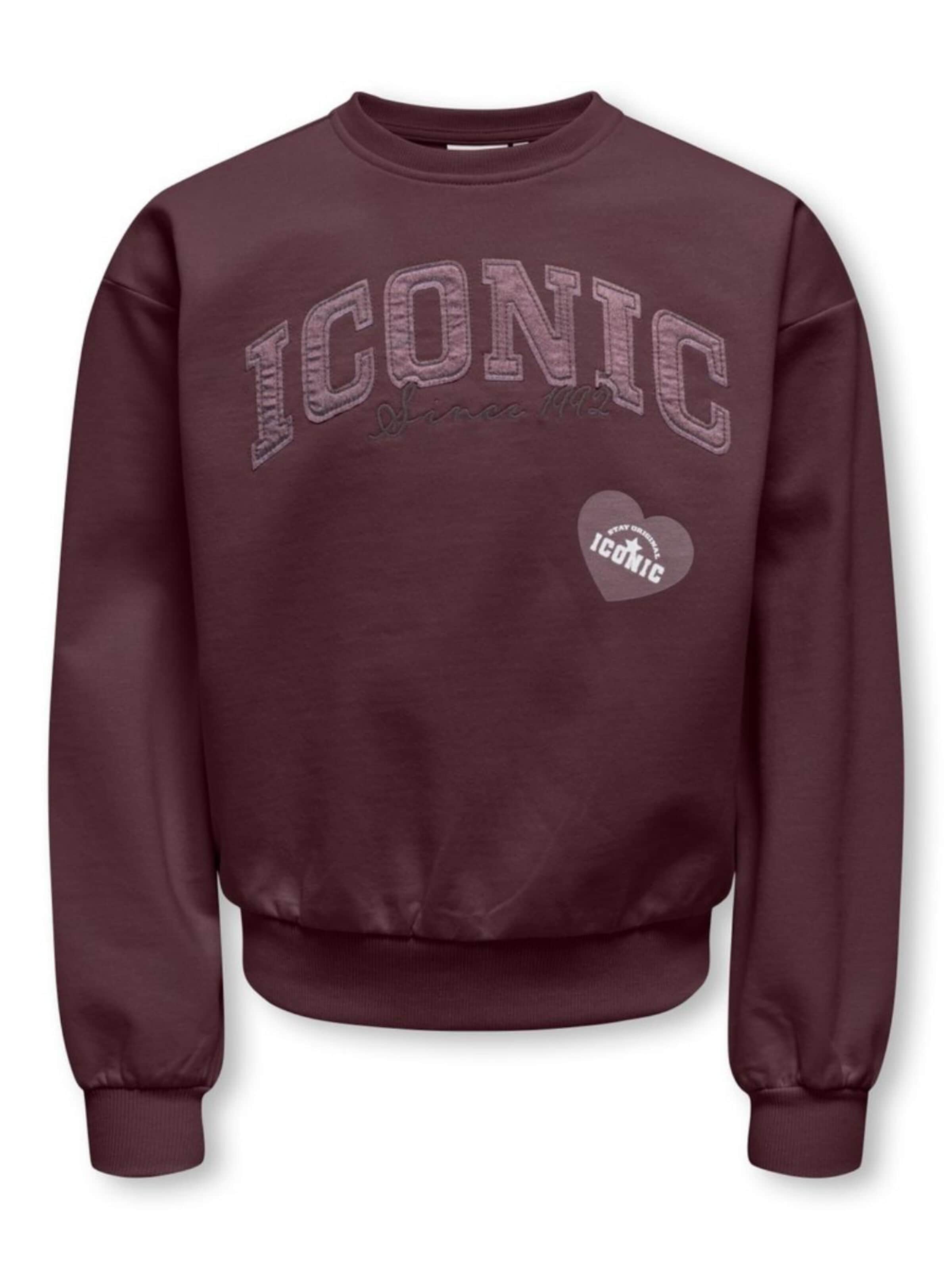 ONLY Sweatshirt 'Naomie Boxy' in Brown: front