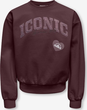 ONLY Sweatshirt 'Naomie Boxy' in Brown: front