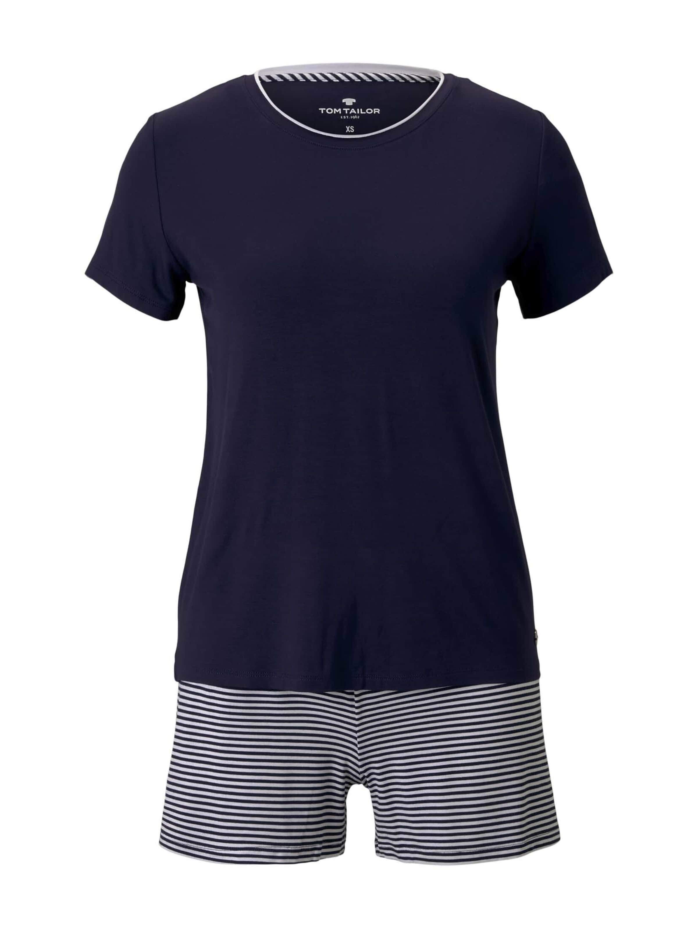 TOM TAILOR Pyjama in Blau: Vorderseite