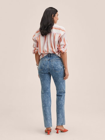 MANGO Regular Jeans in Blauw