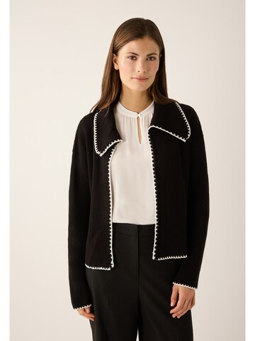 MORE & MORE Strickjacke in Schwarz: Vorderseite