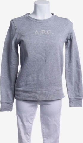 APC Sweatshirt & Zip-Up Hoodie in XS in Grey: front