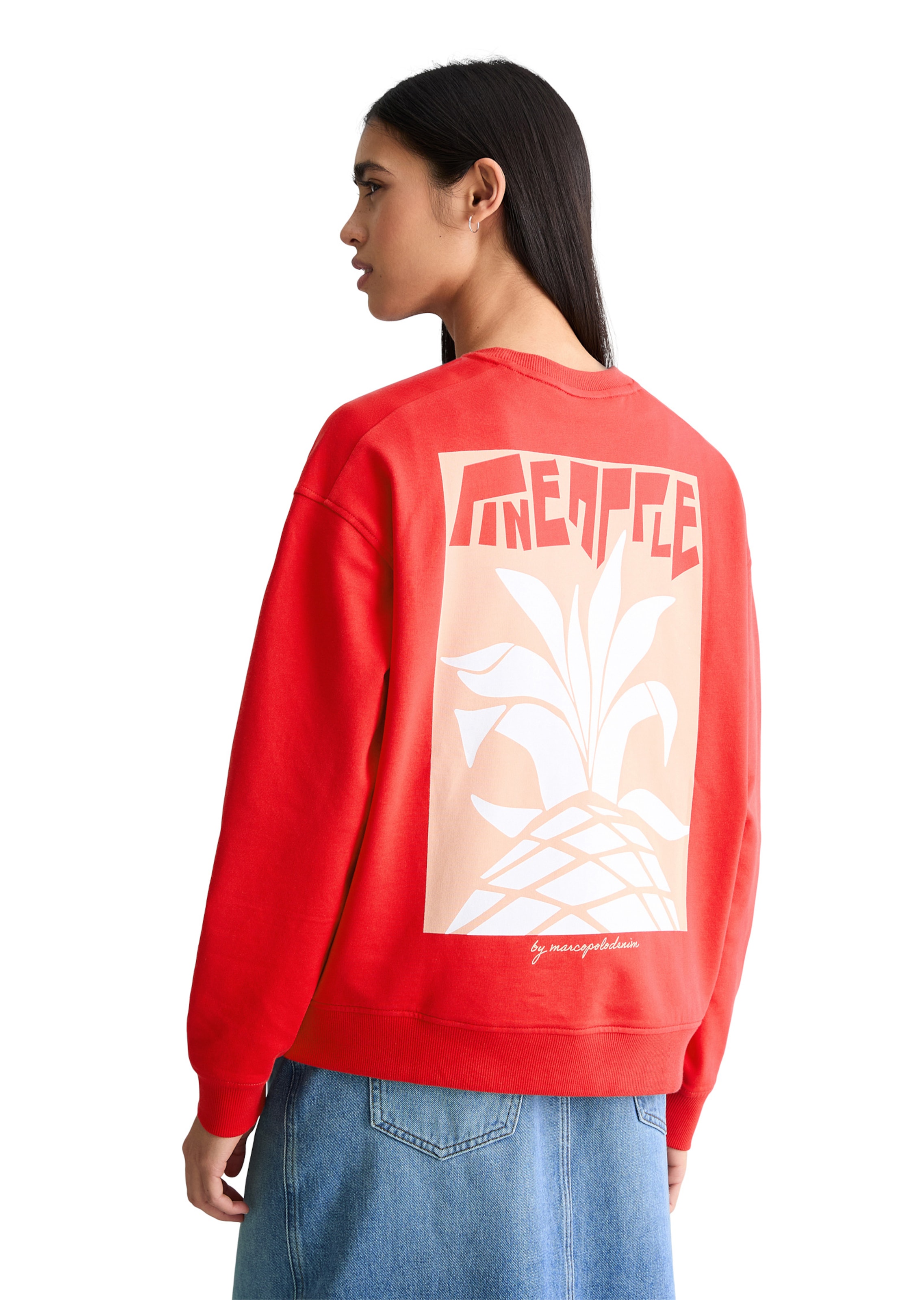 Marc O'Polo DENIM Sweatshirt in Red: front