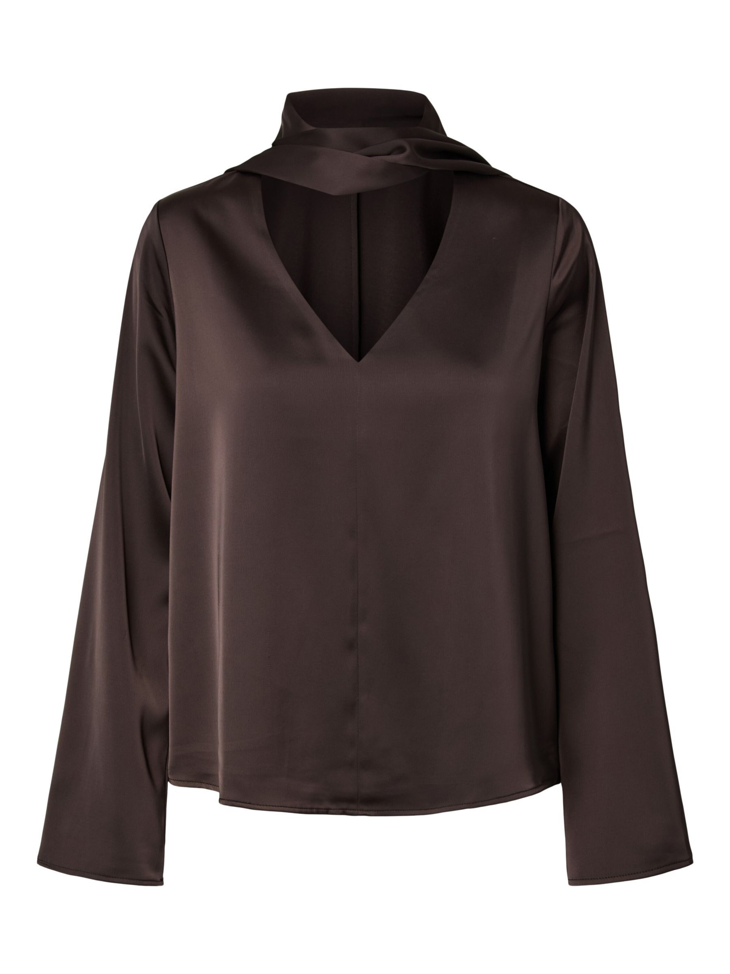 Chemisier 'YASPella' YAS en marron : devant