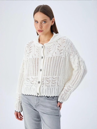 MixRay Knit Cardigan in S-M in Stone, Item view