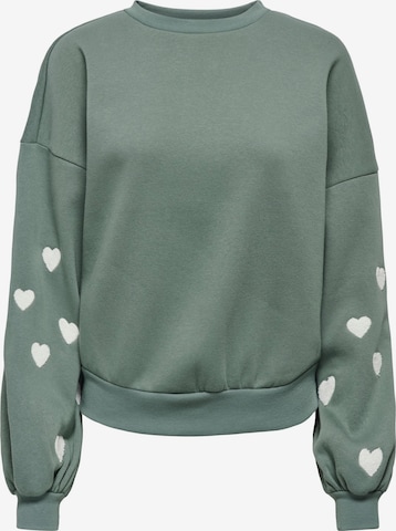 ONLYSweater majica 'ONLMacy' - zelena boja: prednji dio