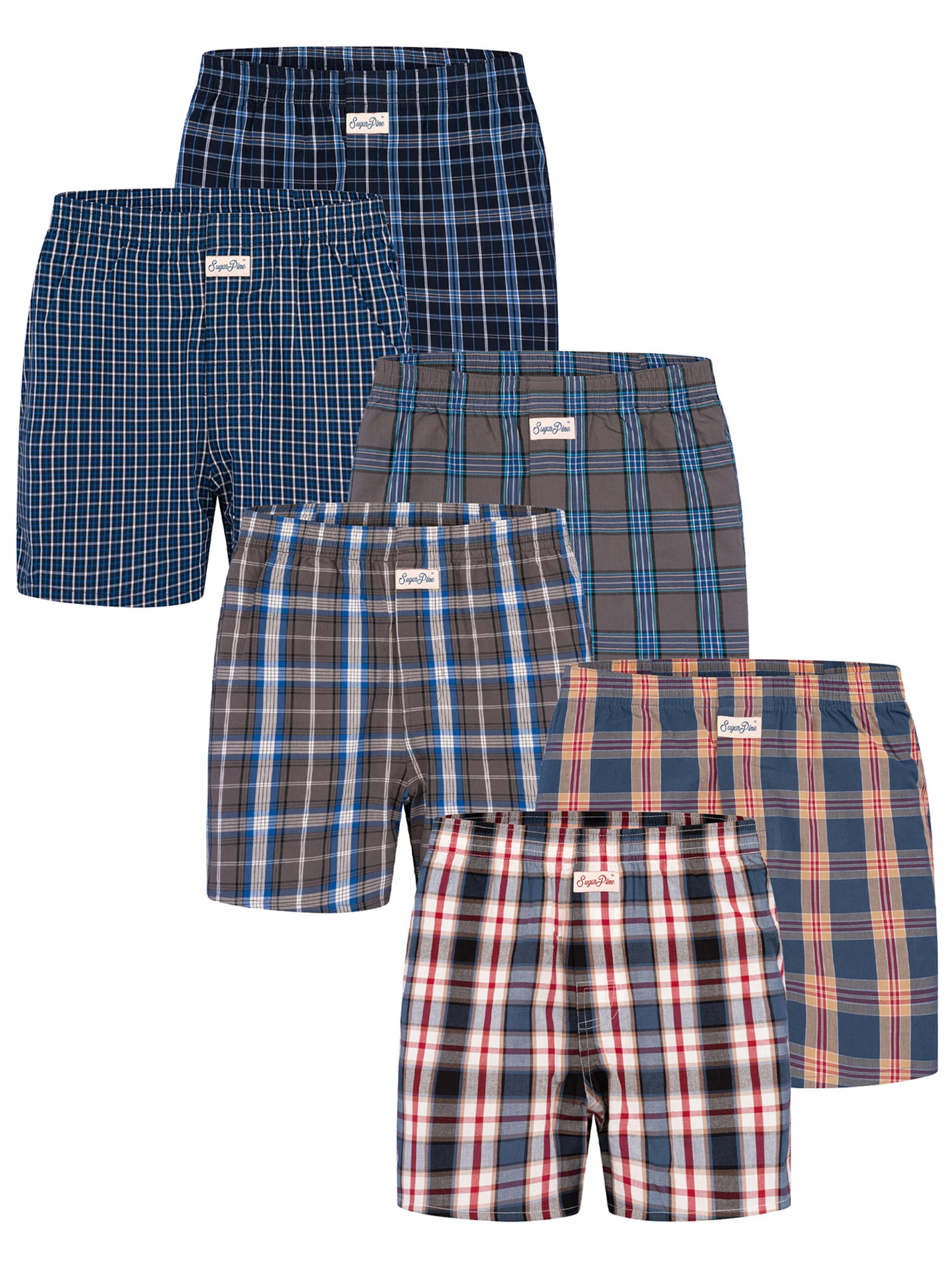 Sugar Pine Boxers ' Mix Karos ' em L em mistura de cores, Vista do artigo