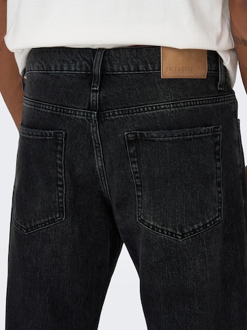 regular Jeans 'Edge' di Only & Sons in nero