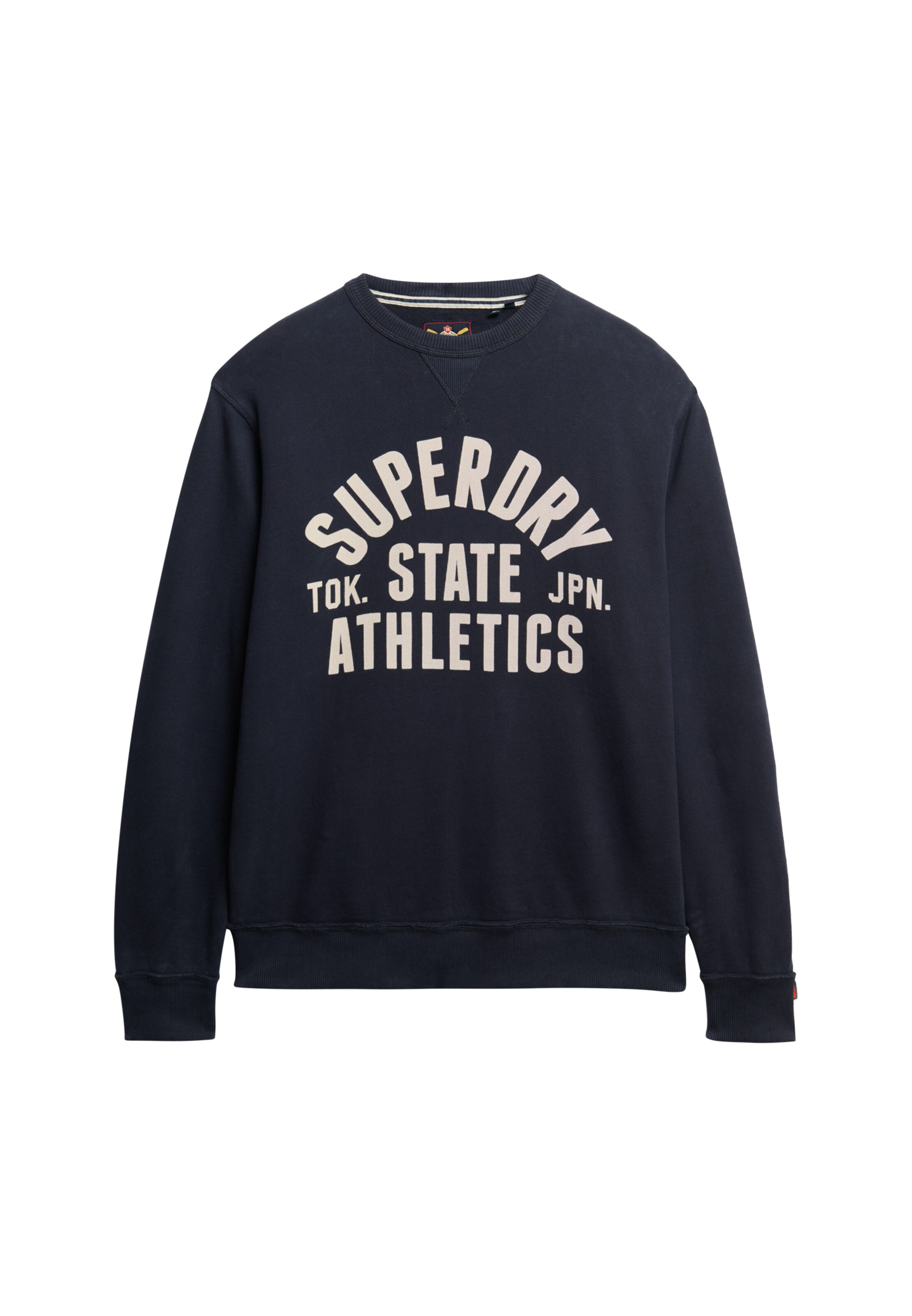 Superdry Sweatshirt 'Athletic Essentials' in Blauw: voorkant