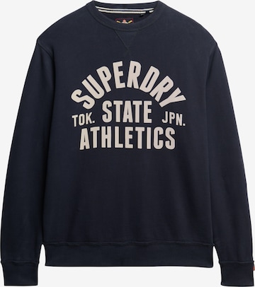 Superdry Sweatshirt 'Athletic Essentials' in Blau: Vorderseite