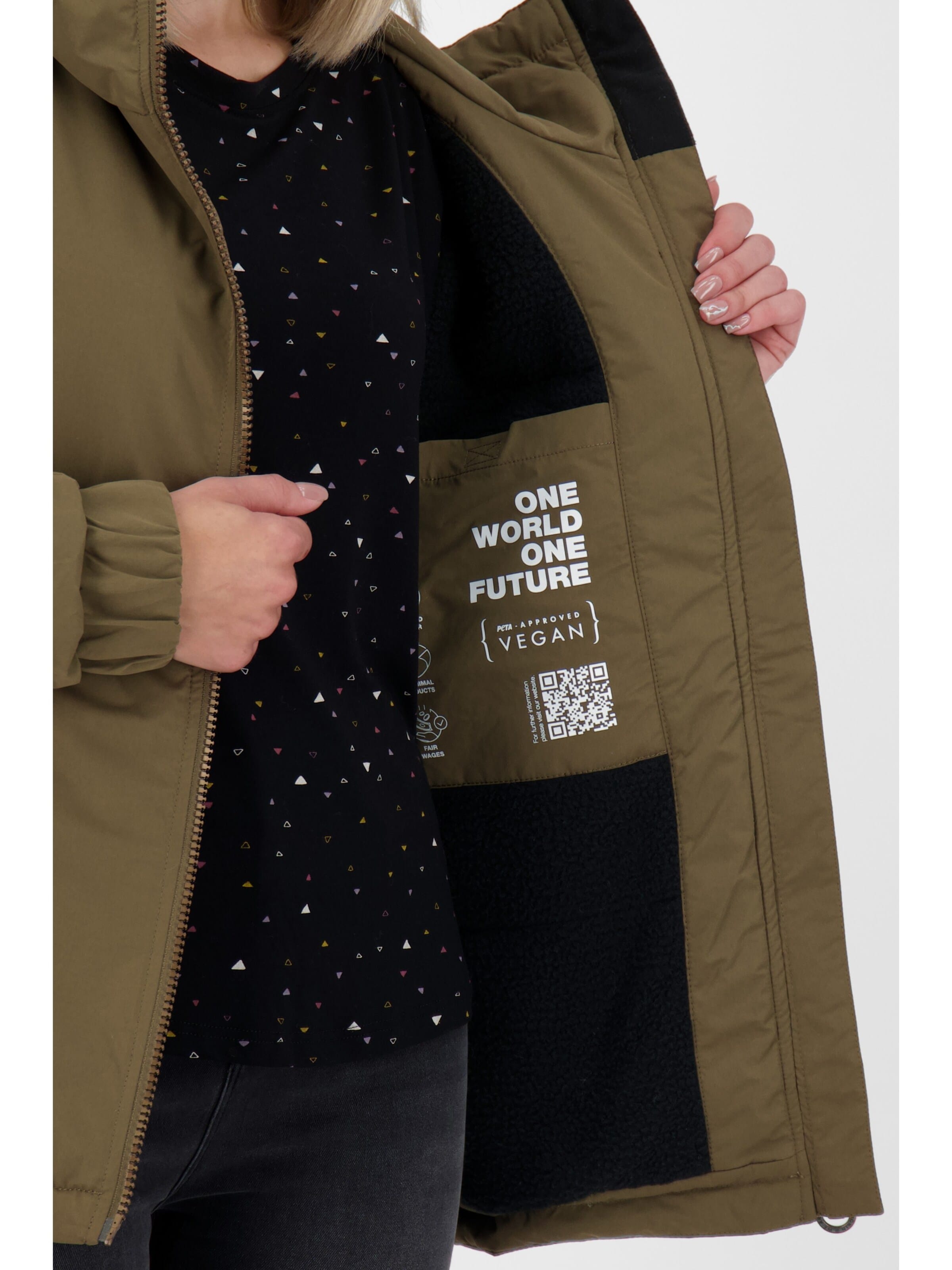 alife & kickin Winterjacke 'NalinaAK A'‌ in Grau