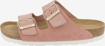 ROHDE Pantolette 'Alba' in Pink: Vorderseite