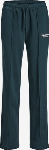 Loosefit Pantalon Jack & Jones Junior en vert : devant