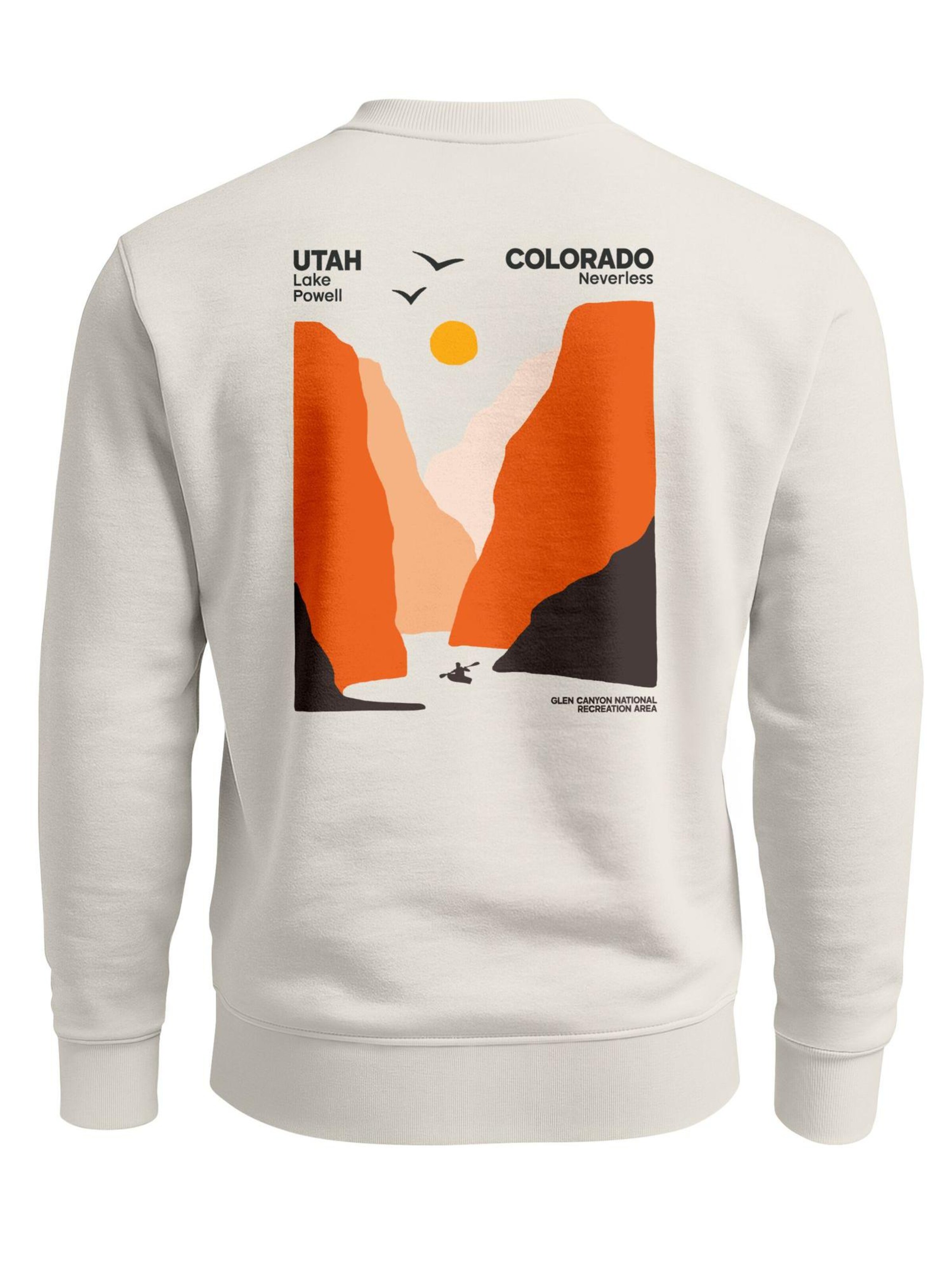 Neverless Sweatshirt 'Colorado River' in Beige