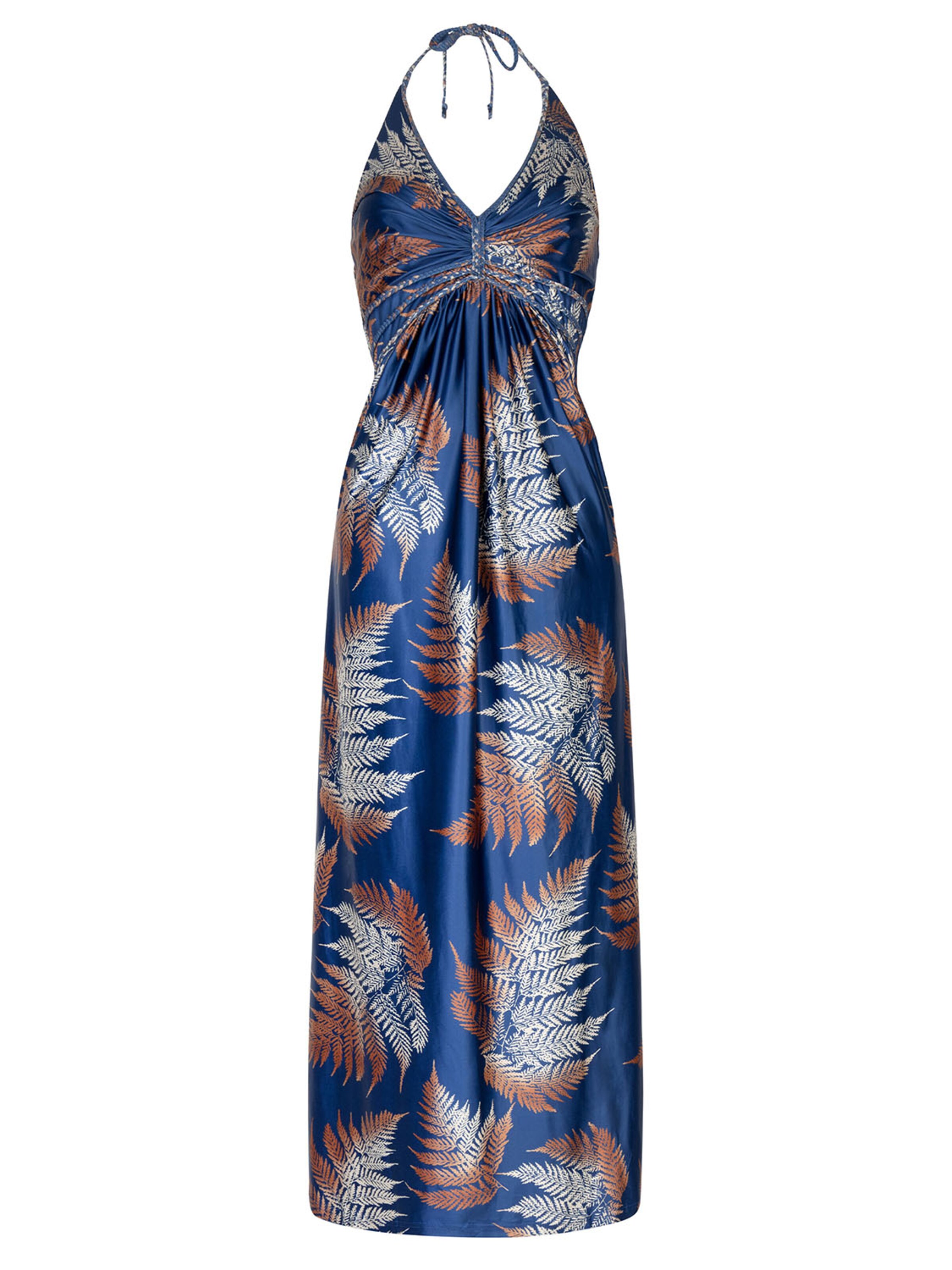 Chic by Lirette Jurk 'Halter dress Boquete' in Blauw: voorkant