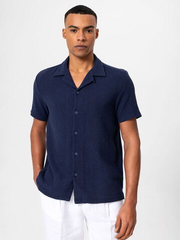Antioch Regular fit Button Up Shirt in Blue