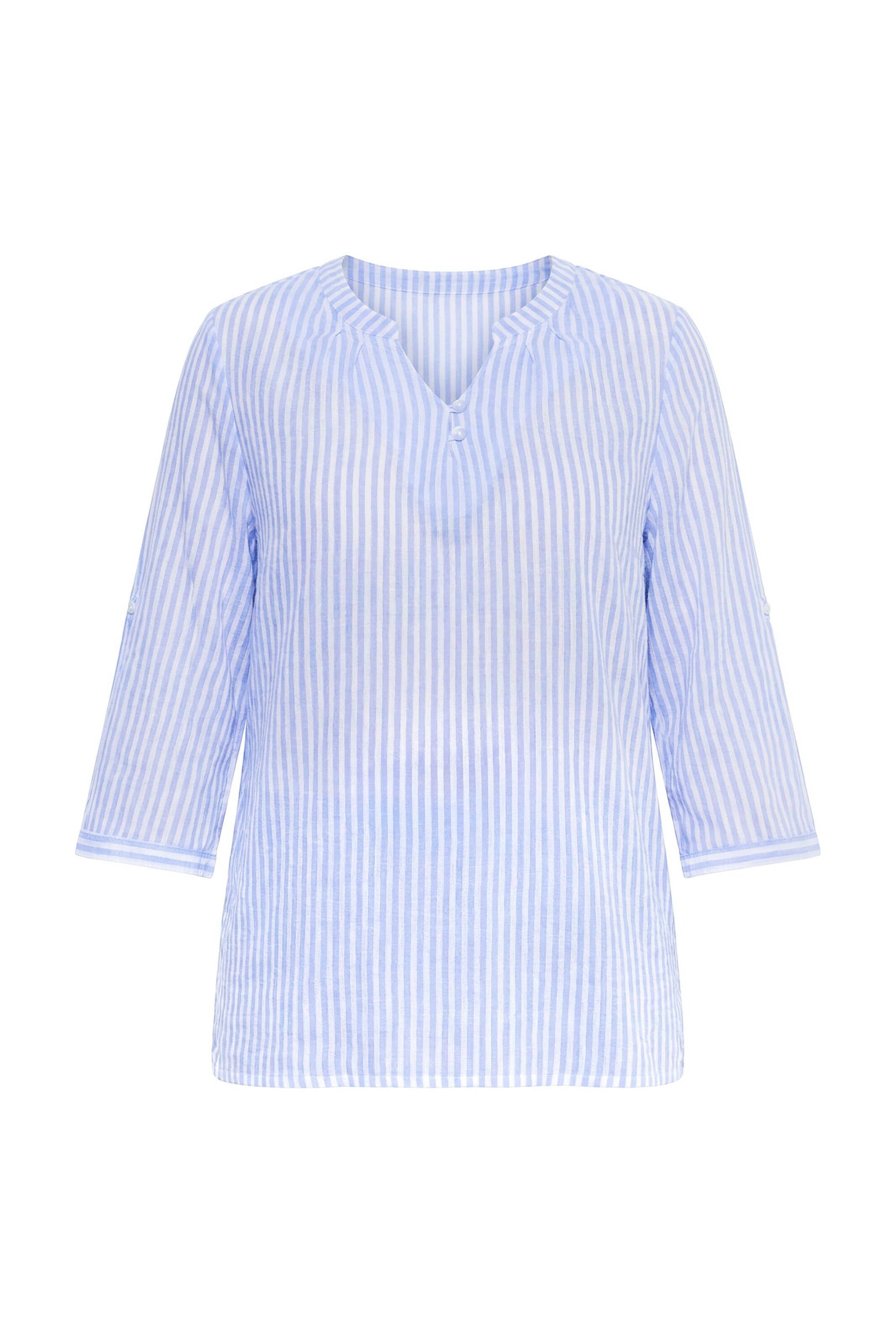 Ulla Popken Tunika in Blau: Vorderseite