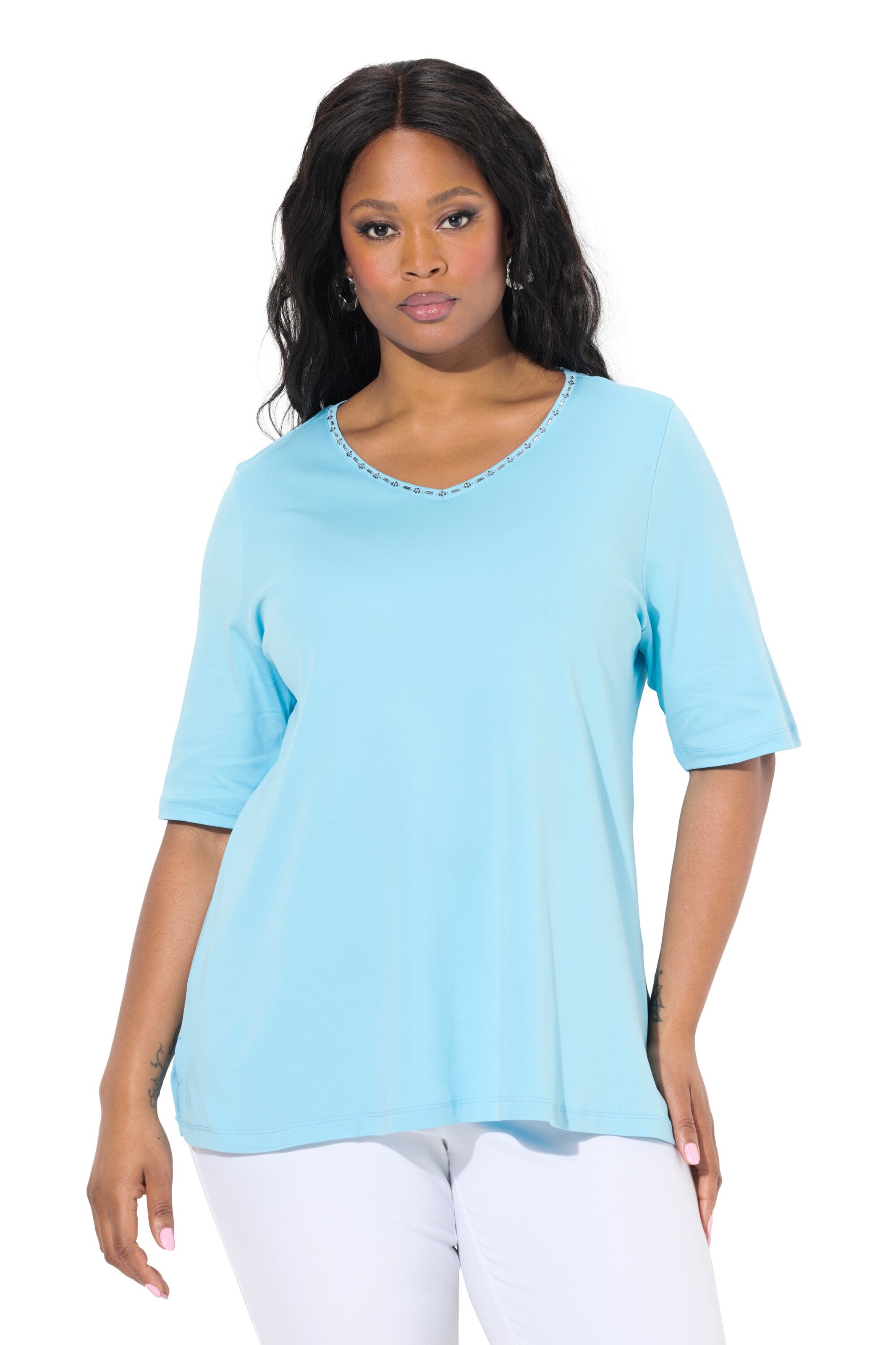 Ulla Popken Shirt in Blue: front
