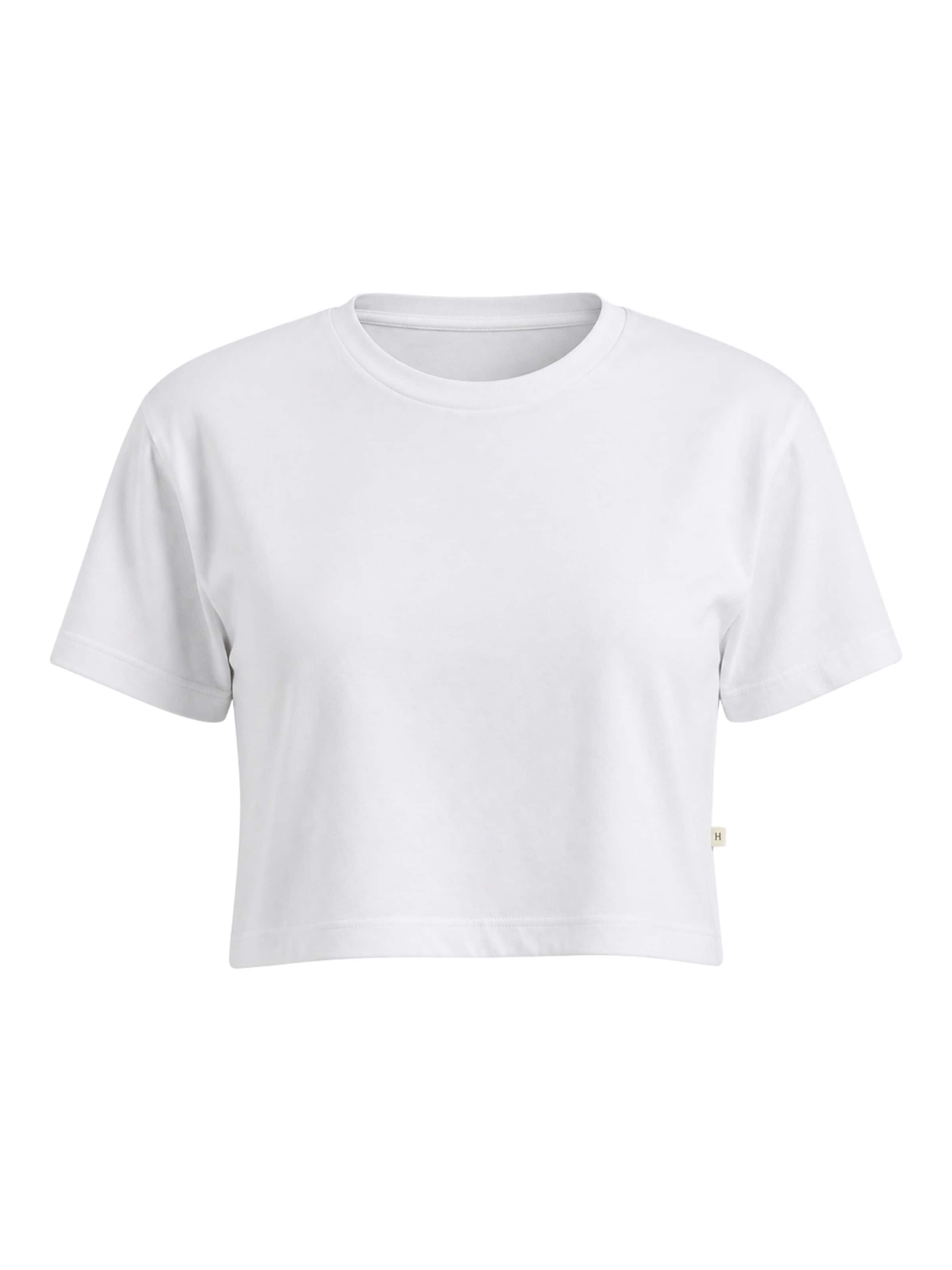 GORG Shirt 'Cropped aus 100% Bio-Baumwolle' in White: front