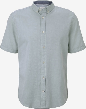 TOM TAILOR Button Up Shirt in Blue: front