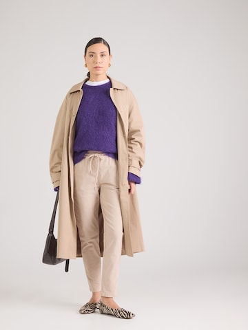 ZABAIONE Zúžený strih Nohavice 'Ki44raa' - Béžová