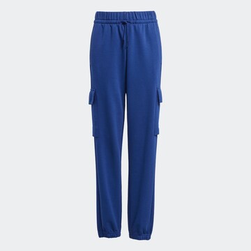 ADIDAS SPORTSWEAR Tapered Workout Pants in Blue: front