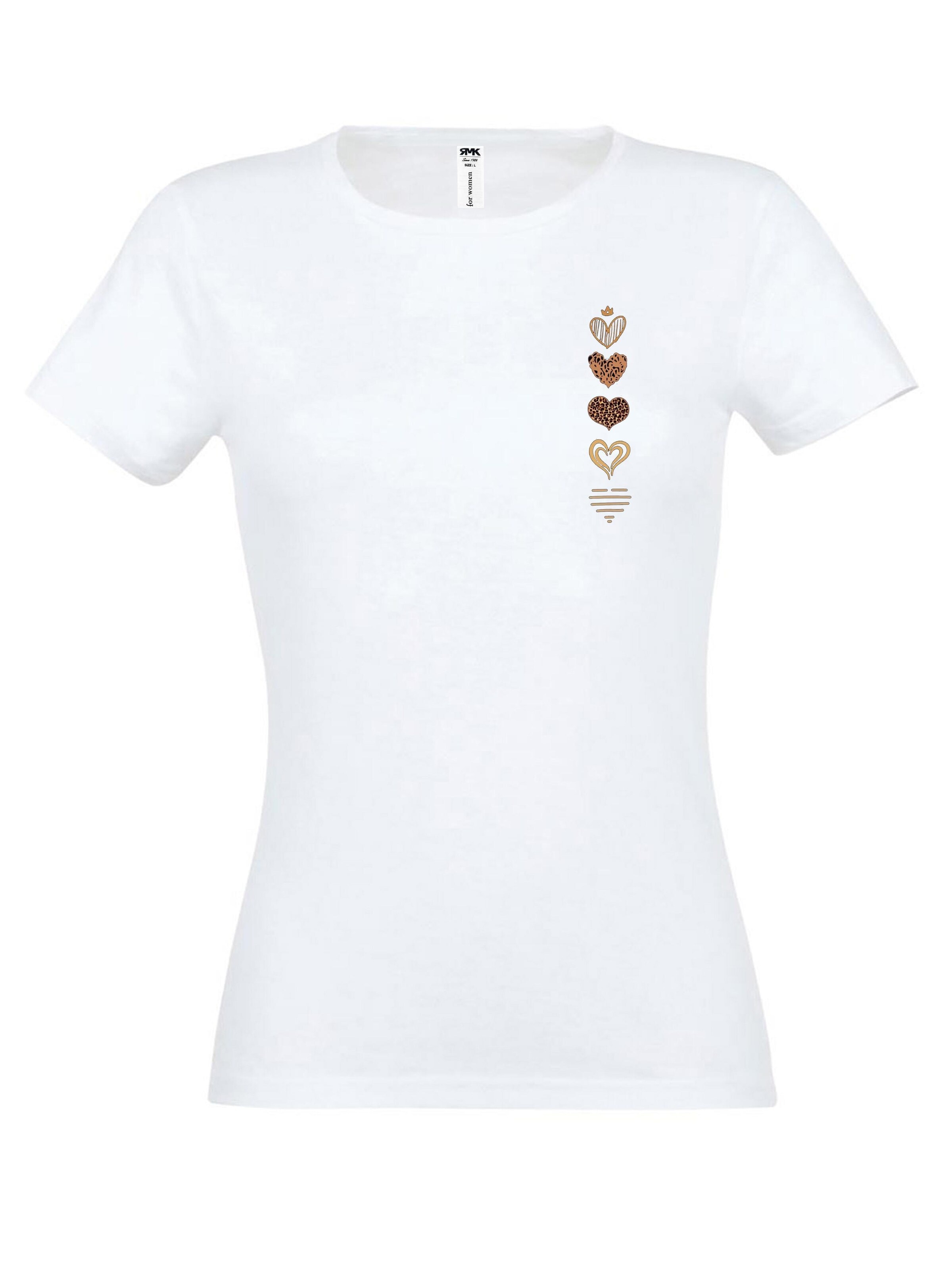 RMK Shirt 'Corazón' in White: front
