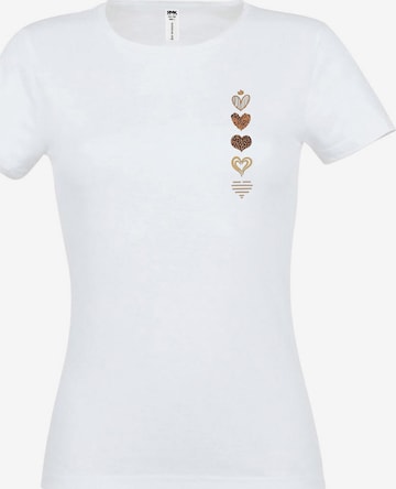 RMK Shirt 'Corazón' in White: front