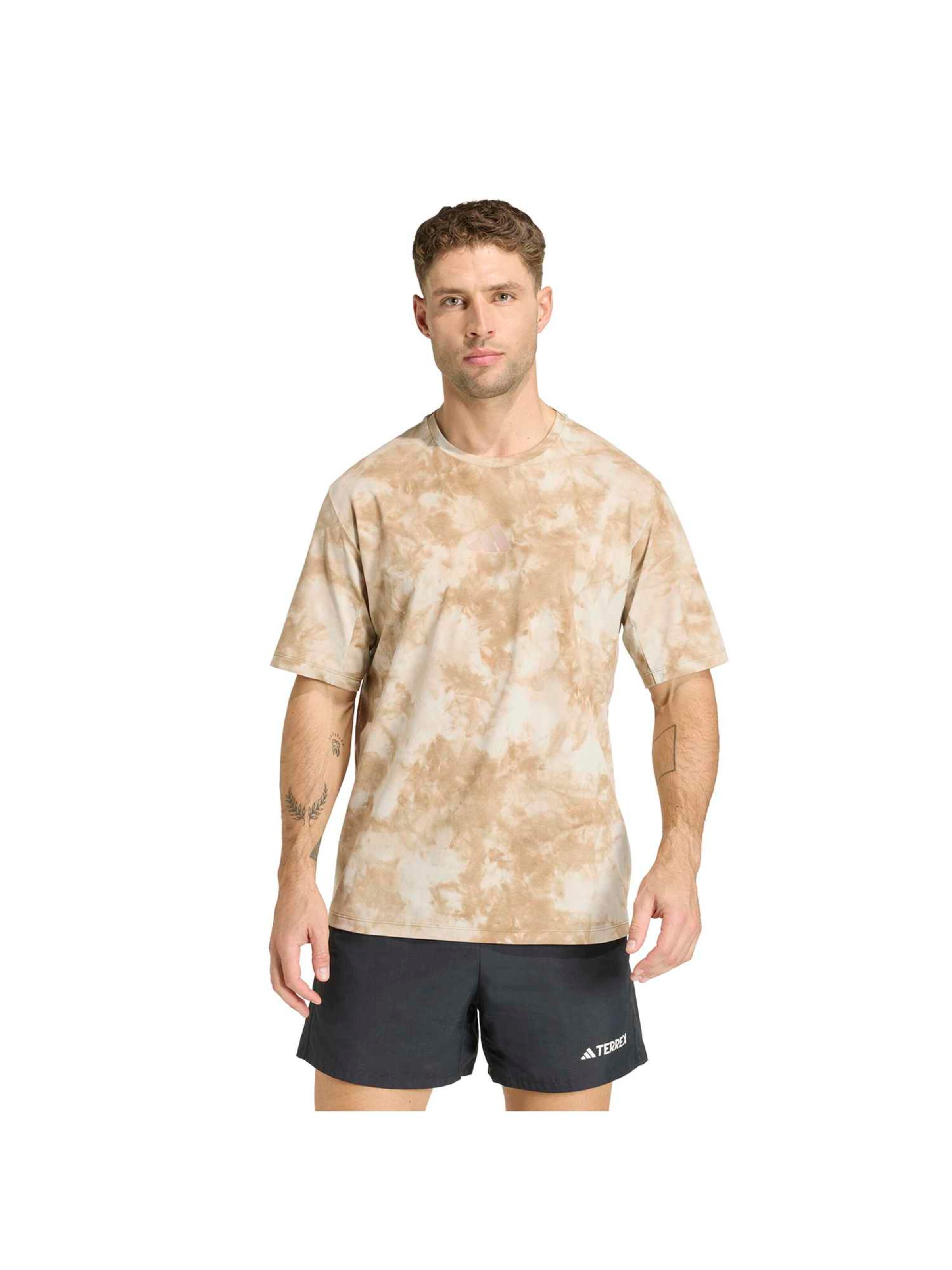 ADIDAS TERREX Λειτουργικό μπλουζάκι σε μπεζ: μπροστά