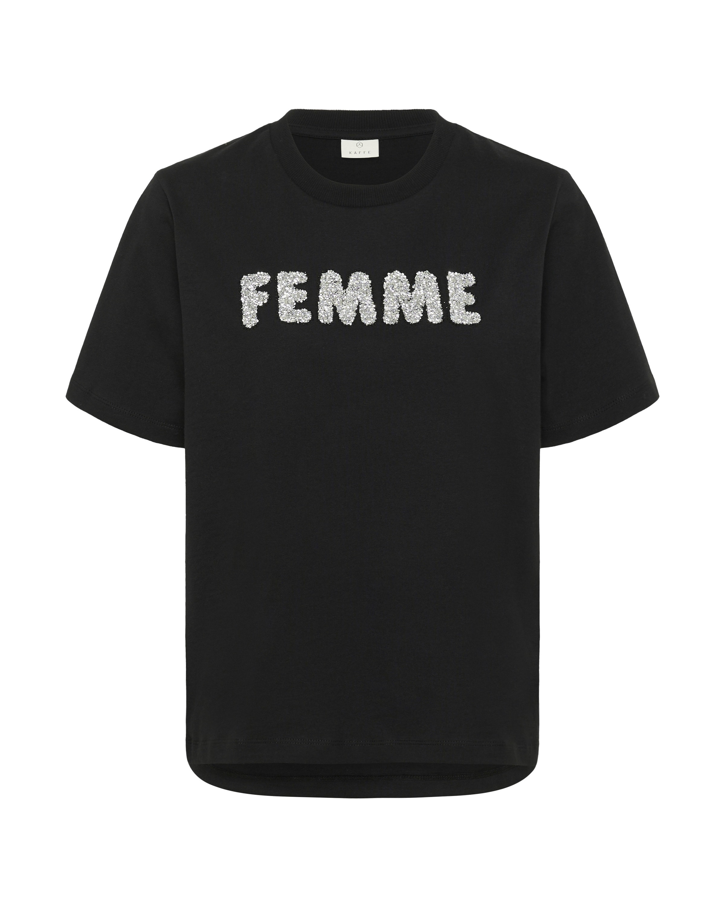 T-shirt 'KAArina' Kaffe en noir : devant