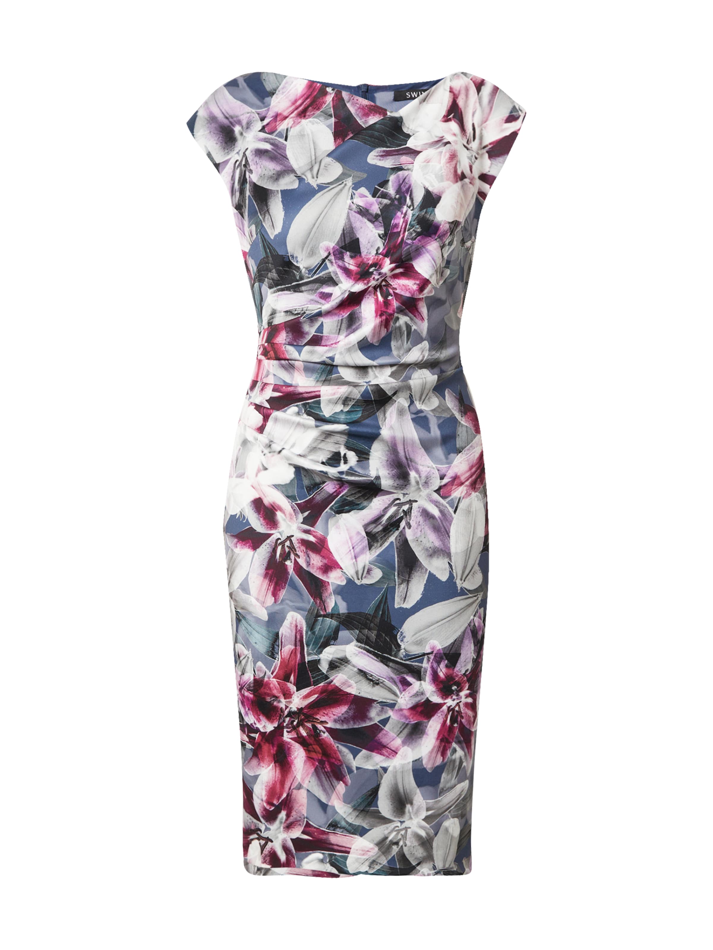 SWING Cocktail Dress in Blue: front