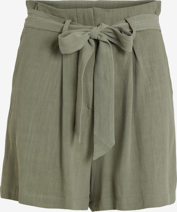 VILA Loose fit Pleat-Front Pants 'Filia' in Green: front