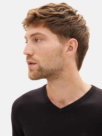 Coupe regular Pull-over TOM TAILOR en noir