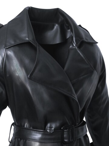 Be  Noble Between-Seasons Coat in Black
