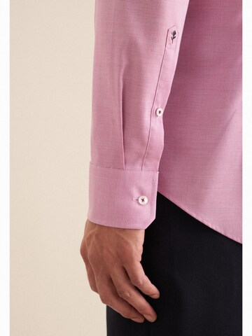 Coupe slim Chemise 'Smart Essentials' SEIDENSTICKER en rose