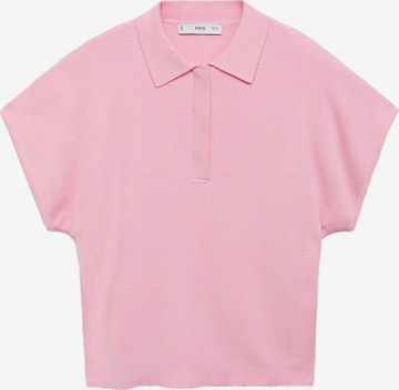 Pulover 'LUCCAPO' de la MANGO pe roz: față