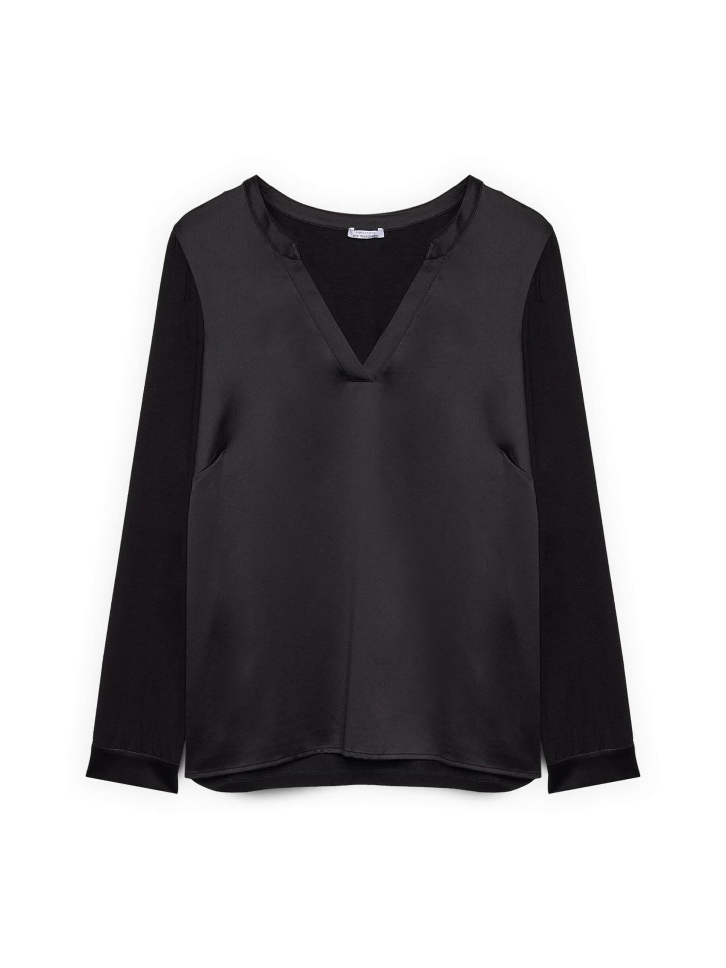 Fiorella Rubino Shirt in Zwart: voorkant