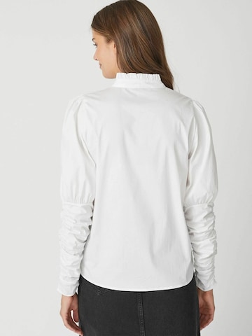 Chemisier 'SandyCC' co'couture en blanc