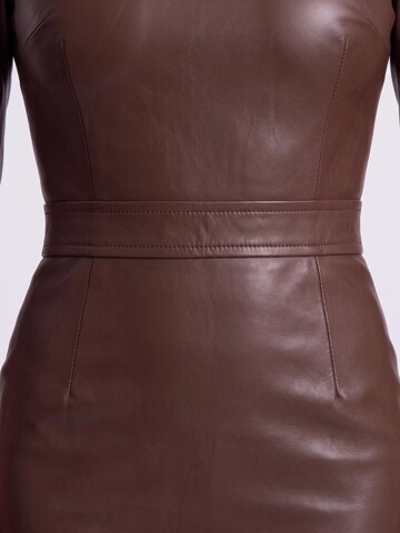AUDRAY - Vestido de bainha 'GINGER-VEGAN' em castanho