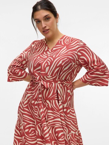 Robe-chemise 'VERA' Vero Moda Curve en beige