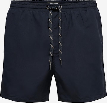 Only & Sons Board Shorts 'Ted' in Blue: front