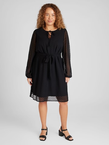 Robe 'EDEE' EVOKED en noir : devant