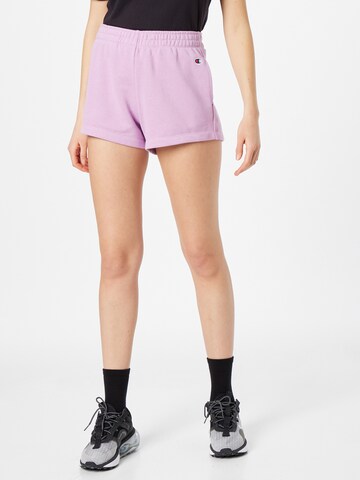 Champion Authentic Athletic Apparel Regular Shorts in Lila: predná strana