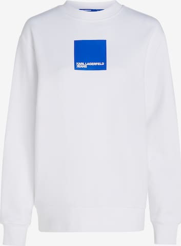 KARL LAGERFELD JEANS Sweatshirt i vit: framsida