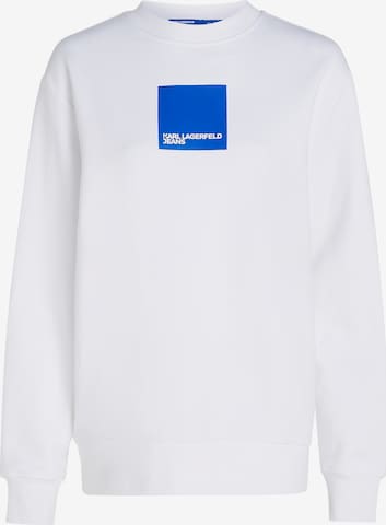 KARL LAGERFELD JEANS Sweatshirt in White: front