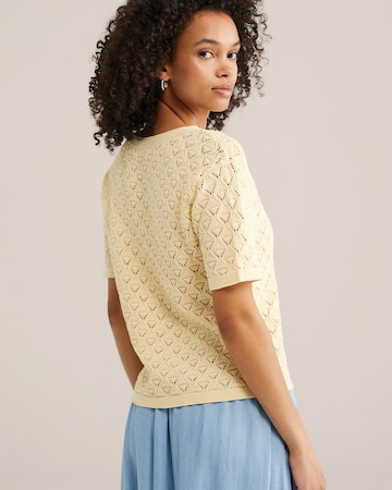 WE Fashion Pulover | rumena barva